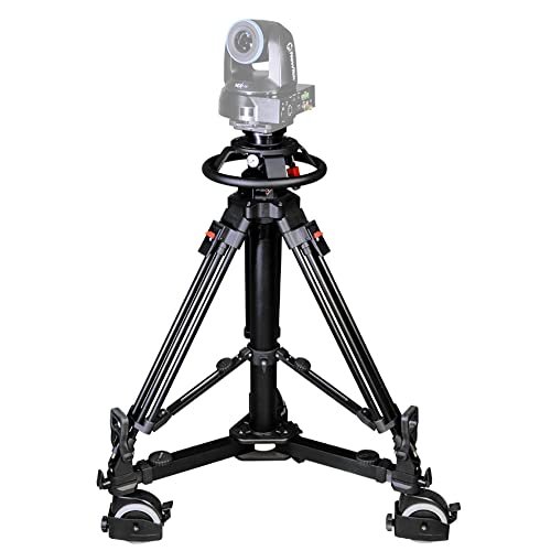 CARTONI P20 Pedestal PTZ (P020/PTZ) - Schwarz - Kamerastativ aus Aluminium für PTZ-Kameras bis 25kg, max. 171 cm Höhe, min. 74 cm Höhe von CARTONI