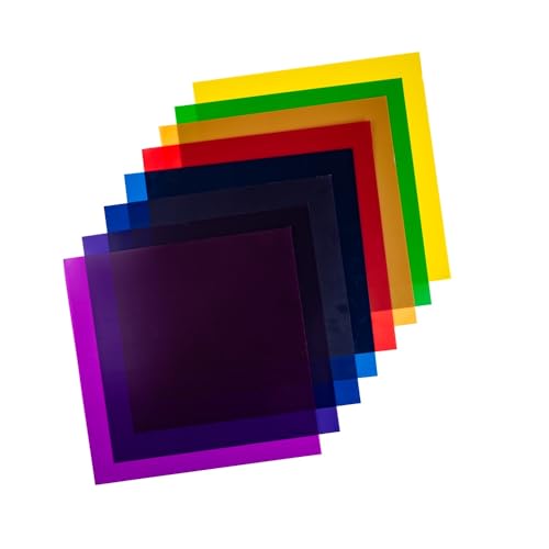 Caruba Universal Color Gel Set 30x30 - Wechsellicht mit 8 bunten Gelen für Fotografie und kreative Effekte Caruba Universal Color Gel Set 30x30 - Wechsellicht mit 8 bunten Gelen für Fotografie und kreative Effekte von Caruba