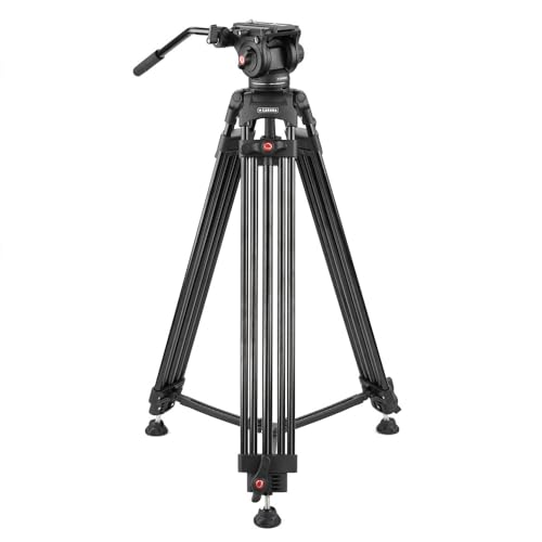 Caruba Videostar180 Videostativ - Professionelles Stativ für fließende Aufnahmen - 180cm Höhe - Inklusive Flüssigkopf und Schnellkupplungsplatte Caruba Videostar180 Videostativ - Professionelles Stativ für fließende Aufnahmen - 180cm Höhe - Inklusive Flüssigkopf und Schnellkupplungsplatte von Caruba