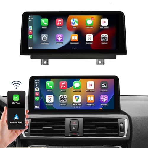 Wireless Carplay & Android Auto, für 2013-2016 BMW 3,4 Series NBT System F30/F31/F32/F33/F34/F36, 10,25-Zoll-Linux-Auto-Stereo-Empfänger mit 1920 * 720 Touchscreen Autoradio-Empfänger von CARabc