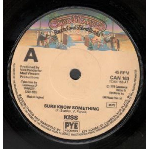 SURE KNOW SOMETHING 7 INCH (7" VINYL 45) UK CASABLANCA 1979 von CASABLANCA