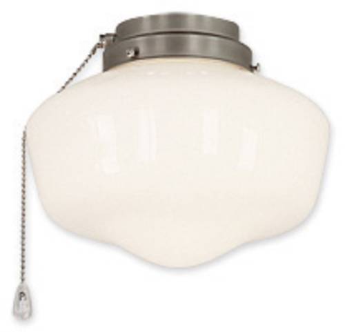 CasaFan 1 BN Schoolhouse Deckenventilator-Leuchte Opalglas (glänzend) von CASAFAN