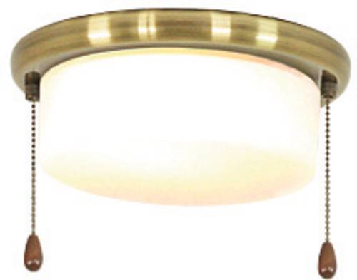 CasaFan 15Z MA FLACHER ZYLINDER Deckenventilator-Leuchte Opalglas (matt) von CASAFAN