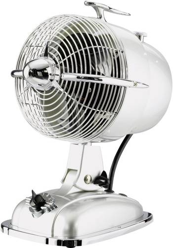 CasaFan Retrojet Tischventilator 24W (Ø x H) 18.2cm x 32cm Silber, Chrom von CASAFAN