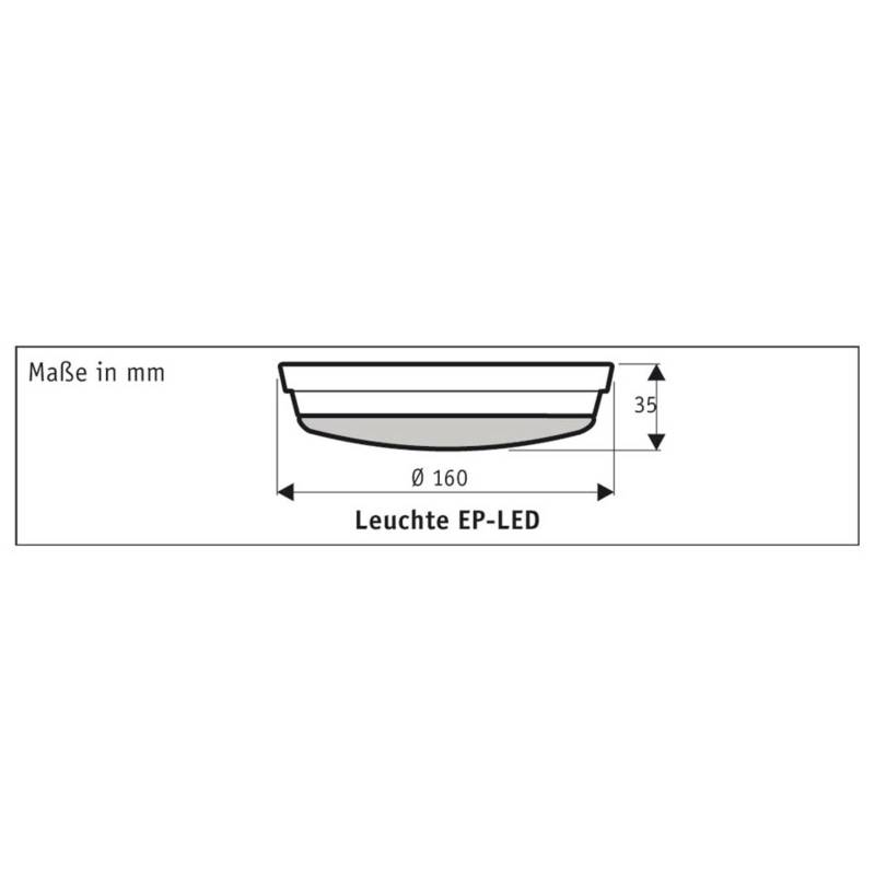 LED-Anbauleuchte für Eco Plano II, basaltgrau von CASAFAN