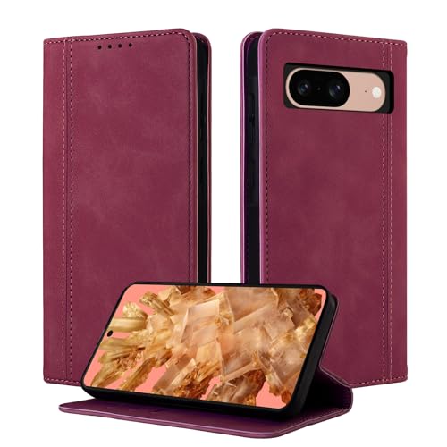 CASAFUNY Handyhülle für Google Pixel 8 Hülle Leder Flip Wallet Stoßfeste Case Klapphülle für Google Pixel 8 Tasche Kartensteckplätzen Schutzhülle für Google Pixel 8, Rosarot CASAFUNY Handyhülle für Google Pixel 8 Hülle Leder Flip Wallet Stoßfeste Case Klapphülle für Google Pixel 8 Tasche Kartensteckplätzen Schutzhülle für Google Pixel 8, Rosarot von CASAFUNY