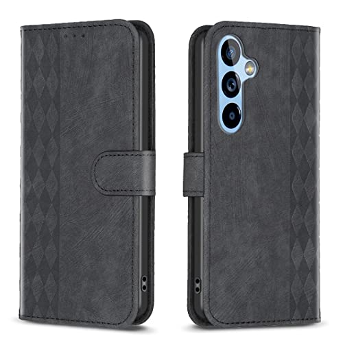 CASAFUNY Handyhülle für Samsung Galaxy A54 Hülle Leder Klapphülle für Samsung A54 5G Klappbar Flip Wallet Case Cover mit Kartenfach Ständer Handytasche Schutzhülle für Samsung Galaxy A54, Schwarz von CASAFUNY
