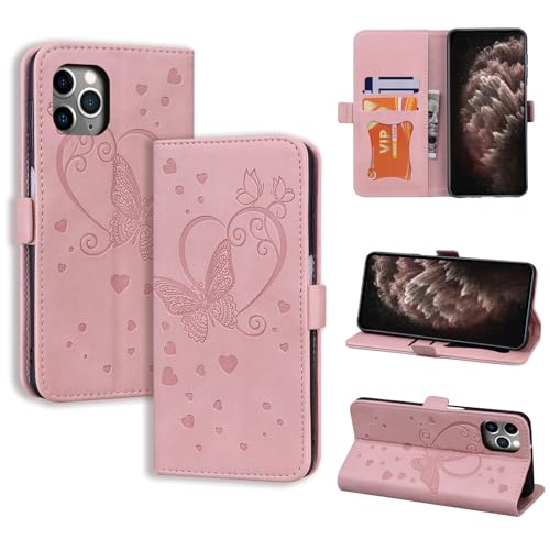 CASAFUNY Handyhülle für iPhone 11 Pro Max Hülle, PU Leder Tasche Cover mit Kartenfach Flip Case Magnetisch Klapphülle Schutzhülle für iPhone 11 Pro Max 6,5 Zoll 2019, Rosa CASAFUNY Handyhülle für iPhone 11 Pro Max Hülle, PU Leder Tasche Cover mit Kartenfach Flip Case Magnetisch Klapphülle Schutzhülle für iPhone 11 Pro Max 6,5 Zoll 2019, Rosa von CASAFUNY