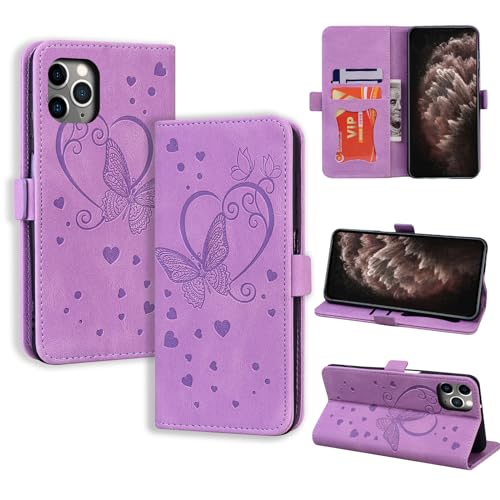 CASAFUNY Handyhülle für iPhone 11 Pro Max Hülle, PU Leder Tasche Cover mit Kartenfach Flip Case Magnetisch Klapphülle Schutzhülle für iPhone 11 Pro Max 6,5 Zoll 2019, Violett CASAFUNY Handyhülle für iPhone 11 Pro Max Hülle, PU Leder Tasche Cover mit Kartenfach Flip Case Magnetisch Klapphülle Schutzhülle für iPhone 11 Pro Max 6,5 Zoll 2019, Violett von CASAFUNY