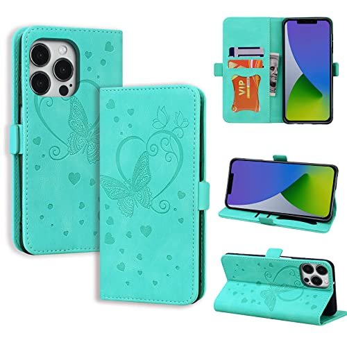 CASAFUNY Handyhülle für iPhone 14 Pro Hülle, PU Leder Tasche Cover mit Kartenfach Flip Case Magnetisch Klapphülle Schutzhülle für iPhone 14 Pro 6,1 Zoll 2022, Grün CASAFUNY Handyhülle für iPhone 14 Pro Hülle, PU Leder Tasche Cover mit Kartenfach Flip Case Magnetisch Klapphülle Schutzhülle für iPhone 14 Pro 6,1 Zoll 2022, Grün von CASAFUNY