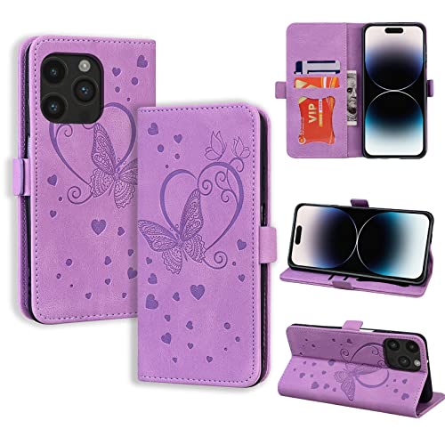 CASAFUNY Handyhülle für iPhone 14 Pro Max Hülle, PU Leder Tasche Cover mit Kartenfach Flip Case Magnetisch Klapphülle Schutzhülle für iPhone 14 Pro Max, Violett CASAFUNY Handyhülle für iPhone 14 Pro Max Hülle, PU Leder Tasche Cover mit Kartenfach Flip Case Magnetisch Klapphülle Schutzhülle für iPhone 14 Pro Max, Violett von CASAFUNY