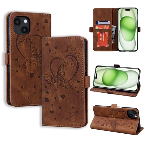 CASAFUNY Handyhülle für iPhone 15 Plus Hülle, PU Leder Tasche Cover mit Kartenfach Flip Case Magnetisch Klapphülle Schutzhülle für iPhone 15 Plus, Braun CASAFUNY Handyhülle für iPhone 15 Plus Hülle, PU Leder Tasche Cover mit Kartenfach Flip Case Magnetisch Klapphülle Schutzhülle für iPhone 15 Plus, Braun von CASAFUNY