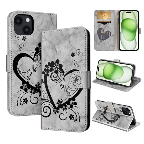 CASAFUNY Handyhülle für iPhone 15 Plus Hülle Tasche PU Leder Flip Case Brieftasche Kartenfach Klapphülle Handytasche Case Schutzhülle für iPhone 15 Plus, Schwarz CASAFUNY Handyhülle für iPhone 15 Plus Hülle Tasche PU Leder Flip Case Brieftasche Kartenfach Klapphülle Handytasche Case Schutzhülle für iPhone 15 Plus, Schwarz von CASAFUNY