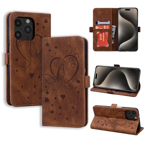 CASAFUNY Handyhülle für iPhone 15 Pro Max Hülle, PU Leder Tasche Cover mit Kartenfach Flip Case Magnetisch Klapphülle Schutzhülle für iPhone 15 Pro Max, Braun CASAFUNY Handyhülle für iPhone 15 Pro Max Hülle, PU Leder Tasche Cover mit Kartenfach Flip Case Magnetisch Klapphülle Schutzhülle für iPhone 15 Pro Max, Braun von CASAFUNY
