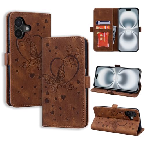 CASAFUNY Handyhülle für iPhone 16 Plus Hülle, PU Leder Tasche Cover mit Kartenfach Flip Case Magnetisch Klapphülle Schutzhülle für iPhone 16 Plus, Braun CASAFUNY Handyhülle für iPhone 16 Plus Hülle, PU Leder Tasche Cover mit Kartenfach Flip Case Magnetisch Klapphülle Schutzhülle für iPhone 16 Plus, Braun von CASAFUNY
