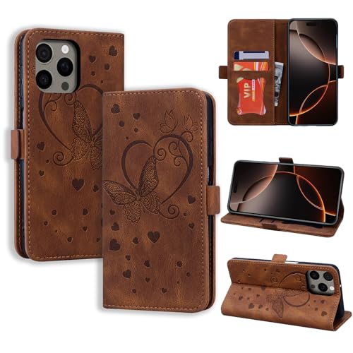 CASAFUNY Handyhülle für iPhone 16 Pro Max Hülle, PU Leder Tasche Cover mit Kartenfach Flip Case Magnetisch Klapphülle Schutzhülle für iPhone 16 Pro Max, Braun CASAFUNY Handyhülle für iPhone 16 Pro Max Hülle, PU Leder Tasche Cover mit Kartenfach Flip Case Magnetisch Klapphülle Schutzhülle für iPhone 16 Pro Max, Braun von CASAFUNY