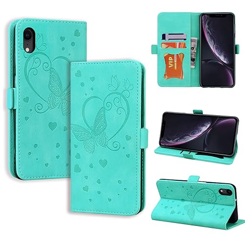 CASAFUNY Handyhülle für iPhone XR Hülle, PU Leder Tasche Cover mit Kartenfach Flip Case Magnetisch Klapphülle Schutzhülle für iPhone XR 6,1 Zoll 2022, Grün CASAFUNY Handyhülle für iPhone XR Hülle, PU Leder Tasche Cover mit Kartenfach Flip Case Magnetisch Klapphülle Schutzhülle für iPhone XR 6,1 Zoll 2022, Grün von CASAFUNY