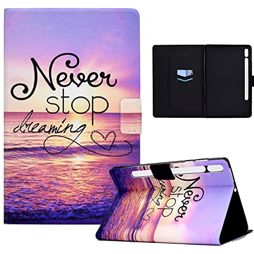 CASAFUNY Hülle für Lenovo Tab P12 12.7 Zoll 2023 mit Stifthalter, PU Leder Tablette Schützhülle Stand Folio Cover mit Auto Schlafen/Wachen Tablet Case für Lenovo Tab P12 2023, Agua de mar von CASAFUNY