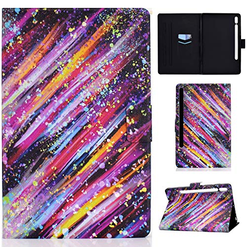 CASAFUNY Hülle für Lenovo Tab P12 12.7 Zoll 2023 mit Stifthalter, PU Leder Tablette Schützhülle Stand Folio Cover mit Auto Schlafen/Wachen Tablet Case für Lenovo Tab P12 2023, Meteor von CASAFUNY