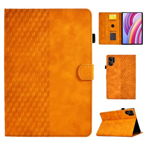 CASAFUNY Hülle für Xiaomi Redmi Pad Pro 12.1 Zoll 2024 PU Leder Tablette Schützhülle für Redmi Pad Pro Multi-Winkel Ständer Cover Case für Xiaomi Redmi Pad Pro 12.1'' 2024 Tablette, Orange von CASAFUNY