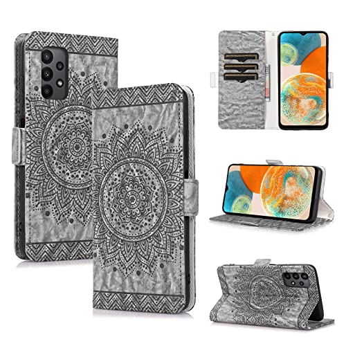 Handyhülle für Samsung Galaxy A23 5G/4G Hülle, PU Lederhülle Flip Wallet Case für Samsung A23, Magnetische Schutzhülle Ledertasche Klapphülle für Samsung Galaxy A23 5G/A23 4G/M23 5G, Schwarz von CASAFUNY