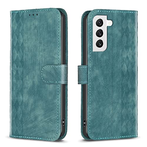 Handyhülle für Samsung Galaxy S23 Hülle Leder Klapphülle für Samsung S23 5G Klappbar Flip Wallet Case Cover mit Kartenfach Magnet Ständer Handytasche Schutzhülle für Samsung Galaxy S23 5G, Grün von CASAFUNY