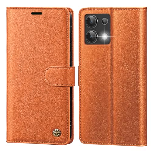 CASBST Handyhülle für Xiaomi Redmi Note 13 4G Hülle Premium Leder Schutzhülle Klappbar mit Kartenfach Ständer Magnet Handytasche mit RFID Flip Case Cover Klapphülle für Redmi Note 13 4G Orange CASBST Handyhülle für Xiaomi Redmi Note 13 4G Hülle Premium Leder Schutzhülle Klappbar mit Kartenfach Ständer Magnet Handytasche mit RFID Flip Case Cover Klapphülle für Redmi Note 13 4G Orange von CASBST