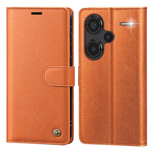 CASBST Handyhülle für Xiaomi Redmi Note 13 Pro Plus 5G Hülle Leder Schutzhülle Klappbar mit Kartenfach Ständer Magnet Handytasche mit RFID Flip Case Klapphülle für Redmi Note 13 Pro Plus 5G Orange CASBST Handyhülle für Xiaomi Redmi Note 13 Pro Plus 5G Hülle Leder Schutzhülle Klappbar mit Kartenfach Ständer Magnet Handytasche mit RFID Flip Case Klapphülle für Redmi Note 13 Pro Plus 5G Orange von CASBST