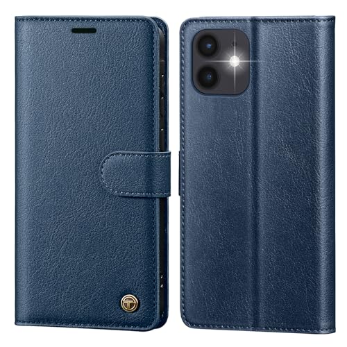 CASBST Handyhülle für iPhone 11 Hülle,Hochwertig Lederhülle Schutzhülle Klappbar mit Kartenfach Standfunktion Magnet für iPhone 11 Klapphülle Handytasche Flip Case für iPhone 11 Hülle Blau von CASBST
