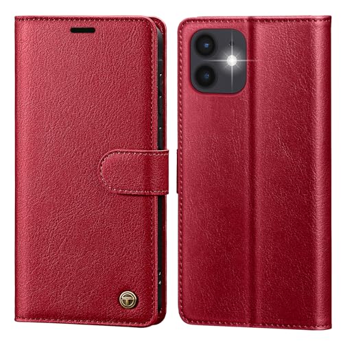 CASBST Handyhülle für iPhone 11 Hülle,Hochwertig Lederhülle Schutzhülle Klappbar mit Kartenfach Standfunktion Magnet für iPhone 11 Klapphülle Handytasche Flip Case für iPhone 11 Hülle Rot CASBST Handyhülle für iPhone 11 Hülle,Hochwertig Lederhülle Schutzhülle Klappbar mit Kartenfach Standfunktion Magnet für iPhone 11 Klapphülle Handytasche Flip Case für iPhone 11 Hülle Rot von CASBST
