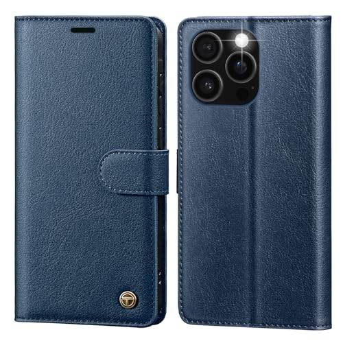 CASBST Handyhülle für iPhone 16 Pro Max Hülle,Hochwertig Lederhülle Schutzhülle Klappbar mit Kartenfach Standfunktion Magnet Klapphülle Handytasche Flip Case für iPhone 16 Pro Max Hülle Blau CASBST Handyhülle für iPhone 16 Pro Max Hülle,Hochwertig Lederhülle Schutzhülle Klappbar mit Kartenfach Standfunktion Magnet Klapphülle Handytasche Flip Case für iPhone 16 Pro Max Hülle Blau von CASBST