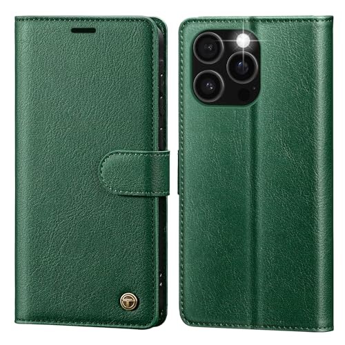 CASBST Handyhülle für iPhone 16 Pro Max Hülle,Hochwertig Lederhülle Schutzhülle Klappbar mit Kartenfach Standfunktion Magnet Klapphülle Handytasche Flip Case für iPhone 16 Pro Max Hülle Grün CASBST Handyhülle für iPhone 16 Pro Max Hülle,Hochwertig Lederhülle Schutzhülle Klappbar mit Kartenfach Standfunktion Magnet Klapphülle Handytasche Flip Case für iPhone 16 Pro Max Hülle Grün von CASBST