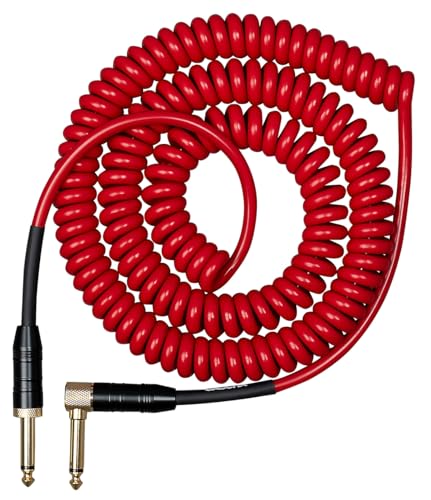 Cascha Advanced Line Guitar Cable Curly, Red, 6m von CASCHA