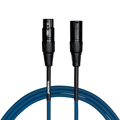 Cascha Standard Line Microphone Cable (XLR), Blue, 6m von CASCHA