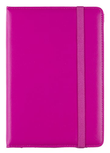 Caseit Folio Hülle Case Cover Etui mit Gummiband-Verschluss und Praktischer Integrierter Standfunktion Ständer für iPad Mini - Pink von CASE IT