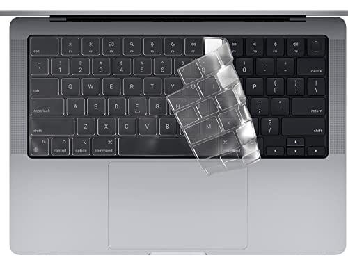 CASEDAO Tastatur-Abdeckung für Apple MacBook Pro 16 Zoll / 35.6 cm 2021, A2485 M1 Pro/M1, 14 Max Chip A2442 Tastatur-Haut, Schutz, transparent von CASEDAO