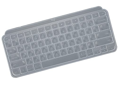 CASEDAO Tastatur-Abdeckung für Logitech MX Keys Mini Minimalistisch Wireless Illuminated Keyboard, Logitech MX Keys Mini für Mac Bluetooth Keyboard Skin, Logitech MX Keys Mini Zubehör - Klar von CASEDAO