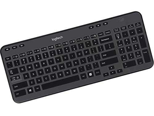 Tastaturabdeckung für Logitech K360 Kabellose Desktop-Tastatur, Logitech MK360 Tastaturschutz, Logitech MK360 K360 Tastaturzubehör - Schwarz von CASEDAO