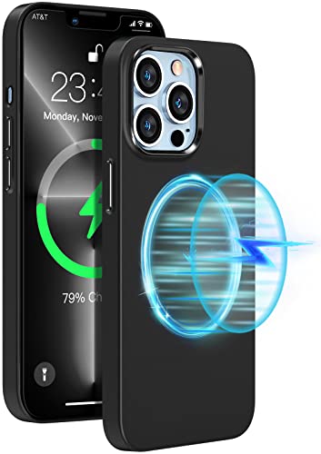 CASEKII Ultra Dünn Magnethülle für iPhone 13 Pro Max Hülle Mit Magsafe Slim Handyhülle Mattem Finish Case with Kratzfest Schutz Hard PC Back 6,7, Schwarz CASEKII Ultra Dünn Magnethülle für iPhone 13 Pro Max Hülle Mit Magsafe Slim Handyhülle Mattem Finish Case with Kratzfest Schutz Hard PC Back 6,7, Schwarz von CASEKII