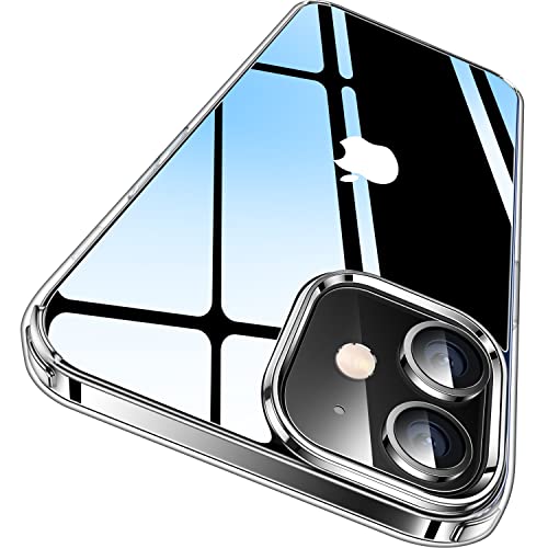 CASEKOO Crystal Clear für iPhone 12 Hülle/iPhone 12 Pro Hülle [Nie Vergilbung] [Unzerstörbarer Militärschutz] Stoßfeste Kratzfeste Schutzhülle Transparent Case Dünne Handyhülle - Durchsichtig von CASEKOO