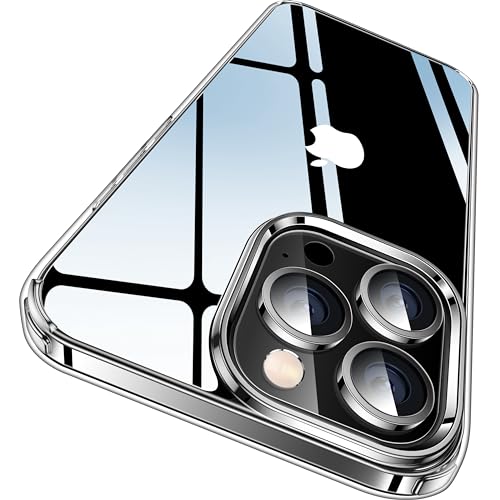 CASEKOO Crystal Clear für iPhone 15 Pro Max Hülle, [Nie Vergilbung] [Unzerstörbarer Militärschutz] Stoßfeste Kratzfeste Schutzhülle Transparent Case Dünne Handyhülle - Durchsichtig von CASEKOO