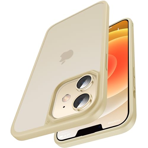 CASEKOO Upgrade Matt Power für iPhone 12 Hülle, iPhone 12 Pro Hülle [Militärschutz] Stoßfeste Schutzhülle (Anti-Fingerabdruck) Dünne Griffige Handyhülle iPhone 12/12 Pro Case - Gold von CASEKOO