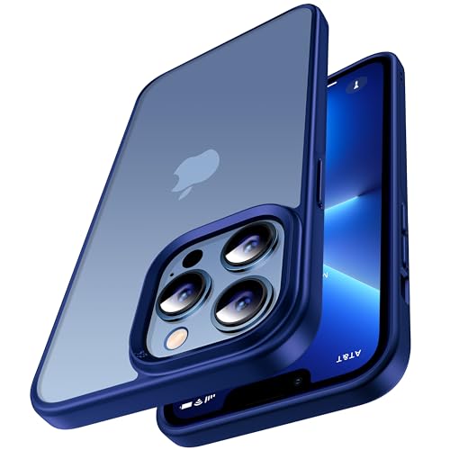 CASEKOO Upgrade Matt Power für iPhone 13 Pro Max Hülle [Militärschutz] Stoßfeste Schutzhülle (Anti-Fingerabdruck) Dünne Griffige Handyhülle iPhone 13 Pro Max Case - Blau von CASEKOO