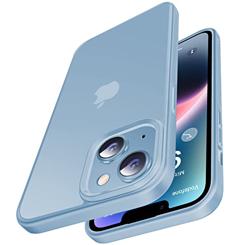 CASEKOO Upgrade Matt Power für iPhone 15 Plus Hülle, iPhone 14 Plus Hülle [Militärschutz] Stoßfeste Schutzhülle (Anti-Fingerabdruck) Dünne Griffige Handyhülle 15 Plus / 14 Plus Case - Hellblau von CASEKOO