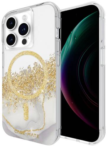 CASEMATE Karat Marble MagSafe Backcover Apple iPhone 15 Pro Transparent, Gold, Glitzereffekt MagSafe CASEMATE Karat Marble MagSafe Backcover Apple iPhone 15 Pro Transparent, Gold, Glitzereffekt MagSafe von CASEMATE