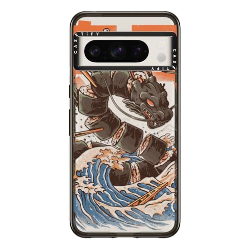 CASETiFY Impact Case für Google Pixel 8 Pro - Great Sushi Dragon - Clear Black, CTF-21827758-16005839 von CASETiFY