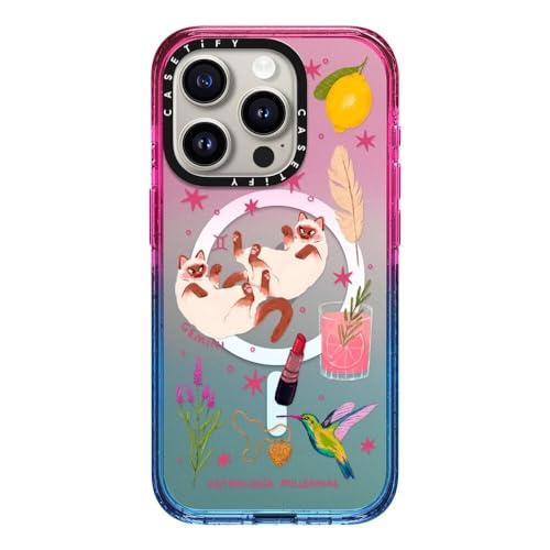 CASETiFY Impact Case für iPhone 15 Pro [4X Falltest in Militärqualität, 2,5 m Fallschutz/kompatibel mit Magsafe] – Gemini – Cotton Candy von CASETiFY