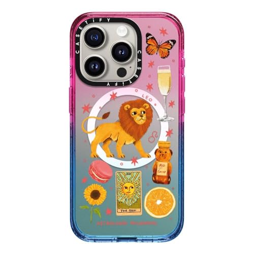 CASETiFY Impact Case für iPhone 15 Pro [4X Falltest in Militärqualität, 2,5 m Fallschutz/kompatibel mit Magsafe] – Leo – Cotton Candy von CASETiFY