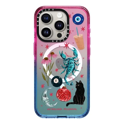 CASETiFY Impact Case für iPhone 15 Pro [4X Falltest in Militärqualität, 2,5 m Fallschutz/kompatibel mit Magsafe] – Skorpion – Zuckerwatte von CASETiFY