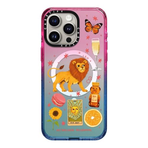 CASETiFY Impact Case für iPhone 15 Pro Max [4X Falltest in Militärqualität, 2,5 m Fallschutz/kompatibel mit Magsafe] – Leo – Cotton Candy von CASETiFY